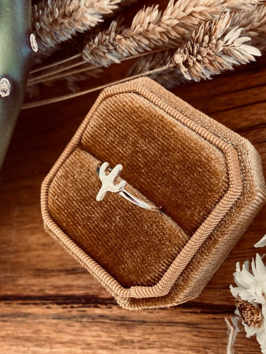 Silver Little Cactus Ring