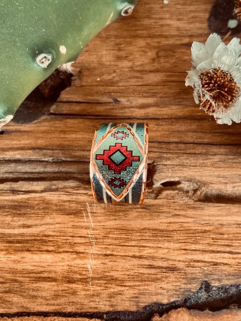 Copper Band Ring Aztecs