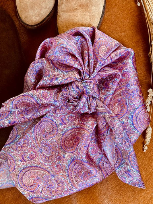 silk wild rag paisley australia silk scarf western neck scarf