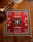silk wild rag aztec black geometric cowboy cowgirl style western silk scarf